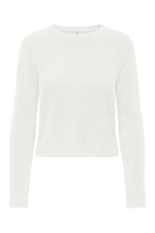 Only - Onlkerry Piumo Ls O-Neck Cc Knt - 5100868 Cloud Dancer