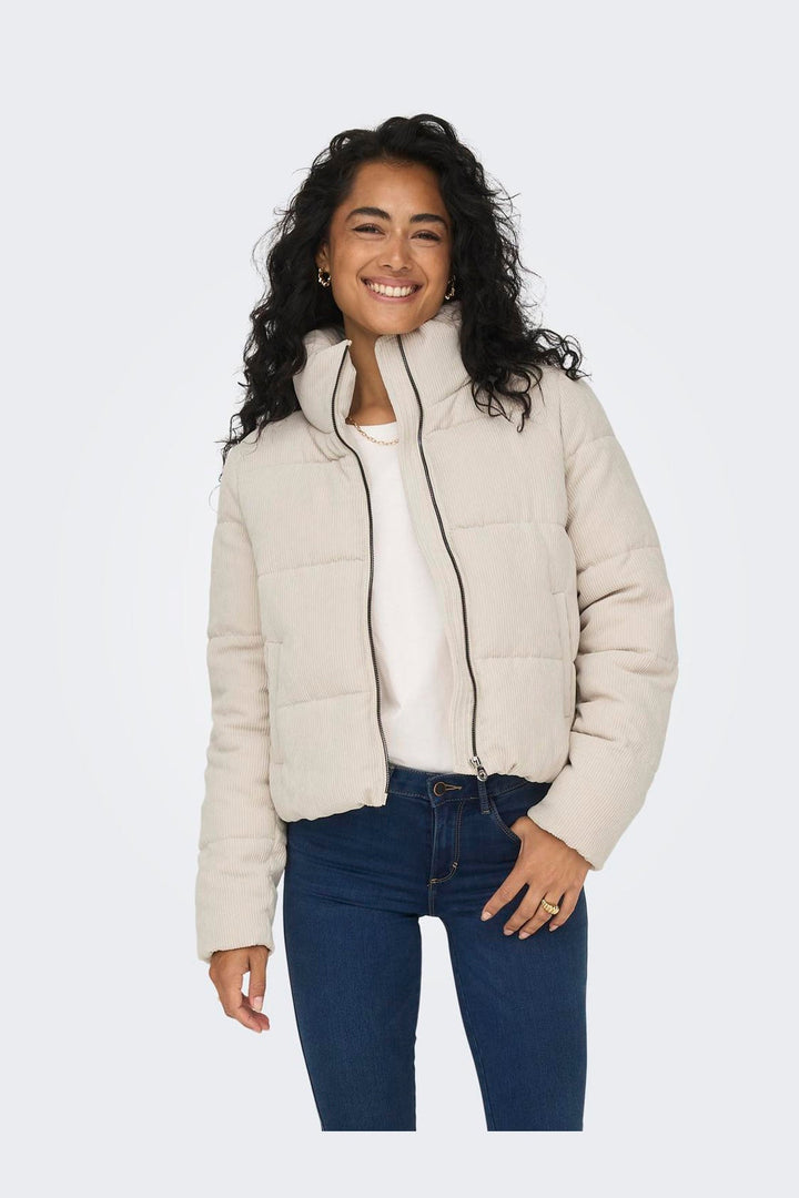 Only - Onlnewdolly Corduroy Puffer - 4327358 Moonstruck Big Corduroy Pattern