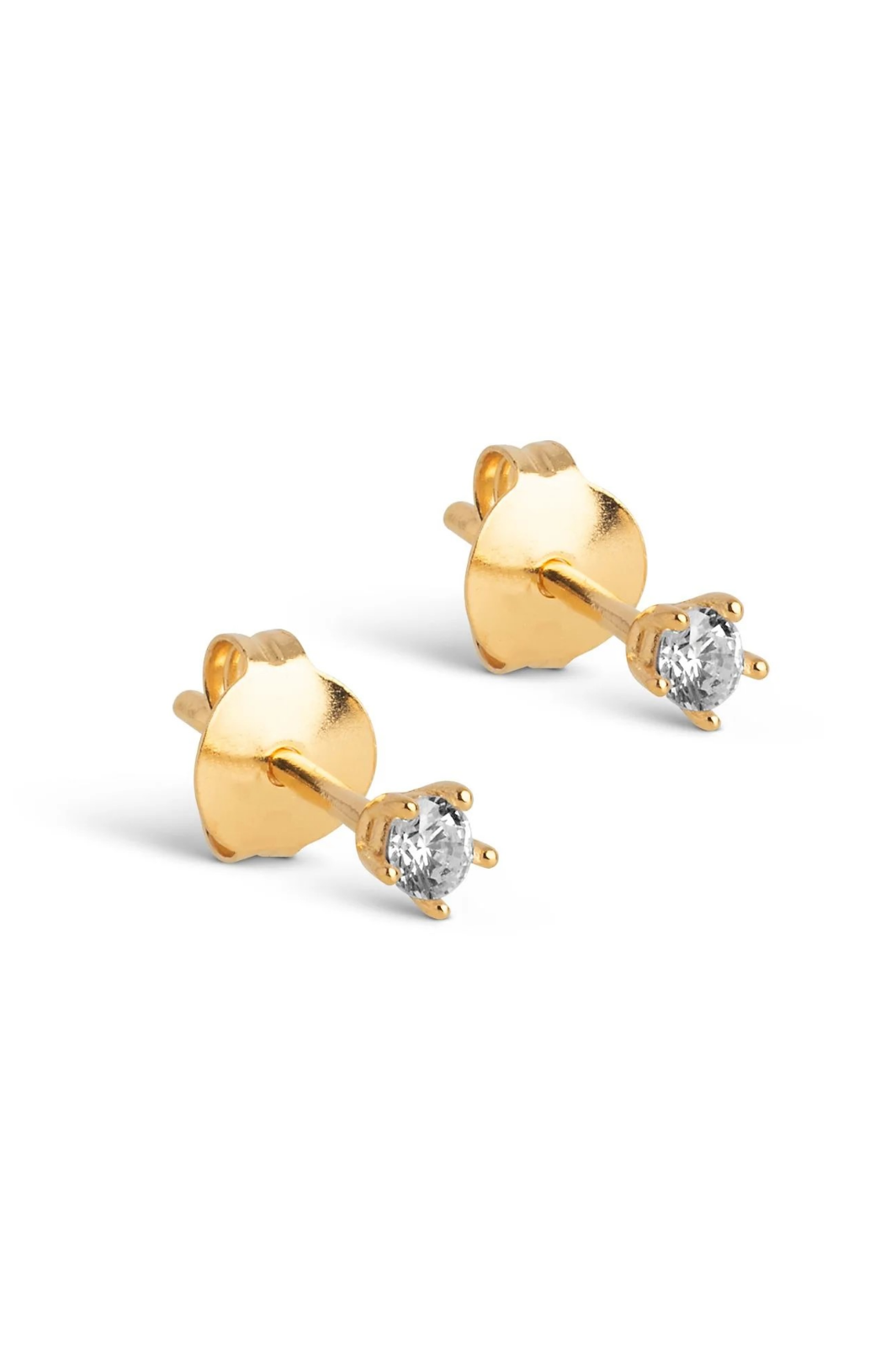 Enamel Copenhagen - Studs, Clara E433G - White Cz