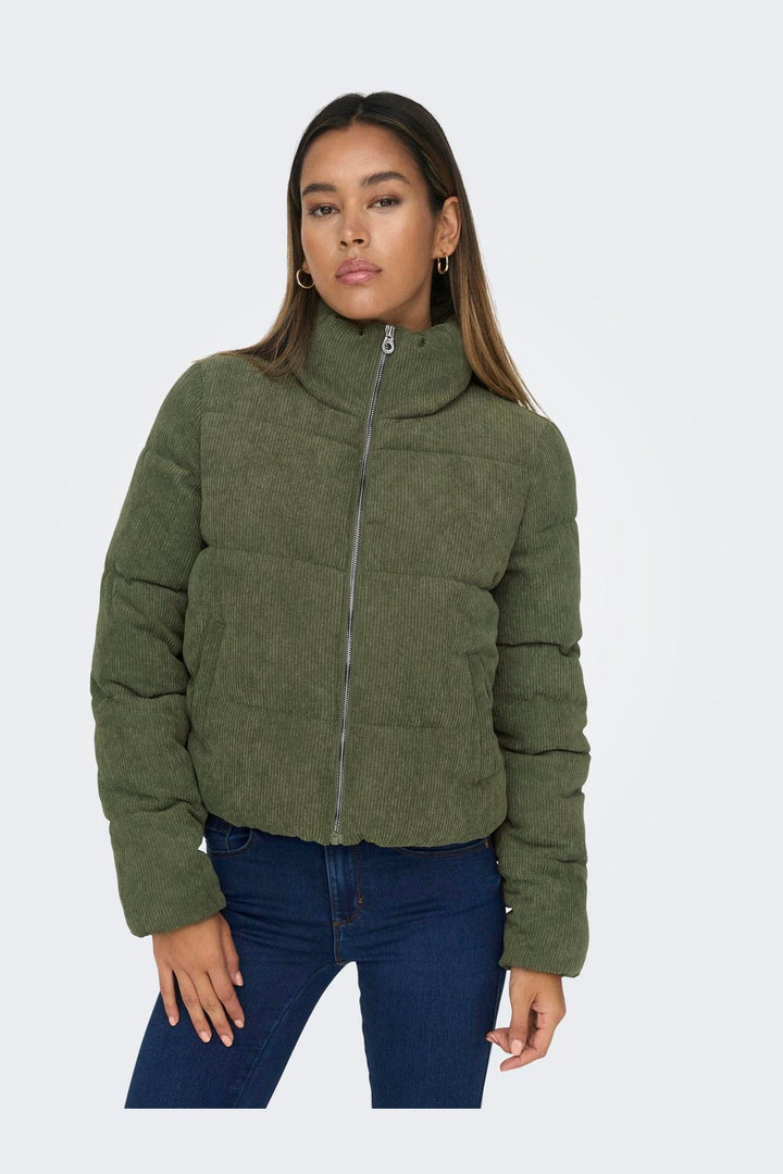 Only - Onlnewdolly Corduroy Puffer - 4327360 Kalamata Big Corduroy Pattern