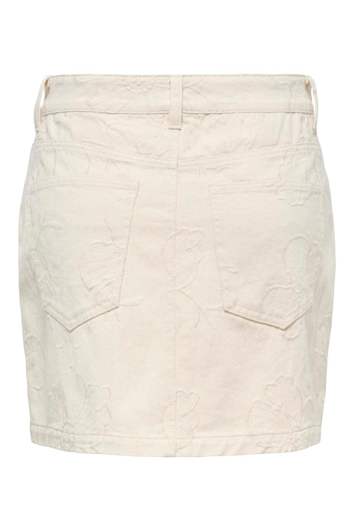 JDY - Jdyhavanna Emb Skirt - 5140649 Ecru