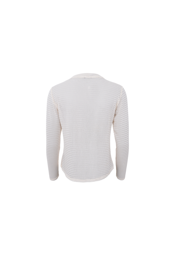 Black Colour - Bclili Mesh Blouse 41071 - Shirts - Cream