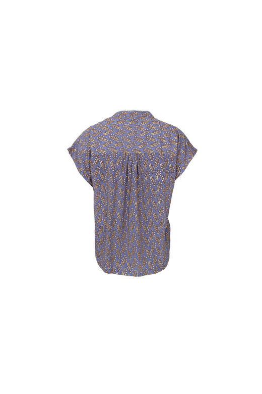 Black Colour - Bcluna Andrea S/S Blouse 39234 - Blue Mist