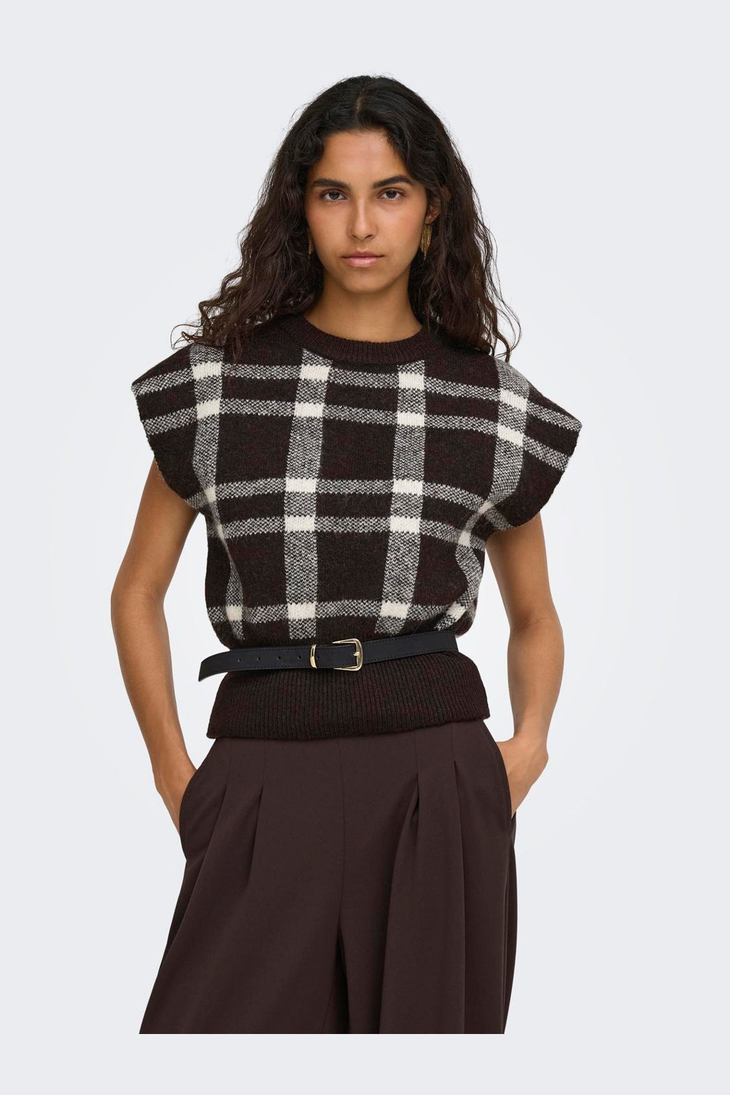 Only - Onlcarla Sl Jq O-Neck Knt - 5152105 Coffee Bean Birch