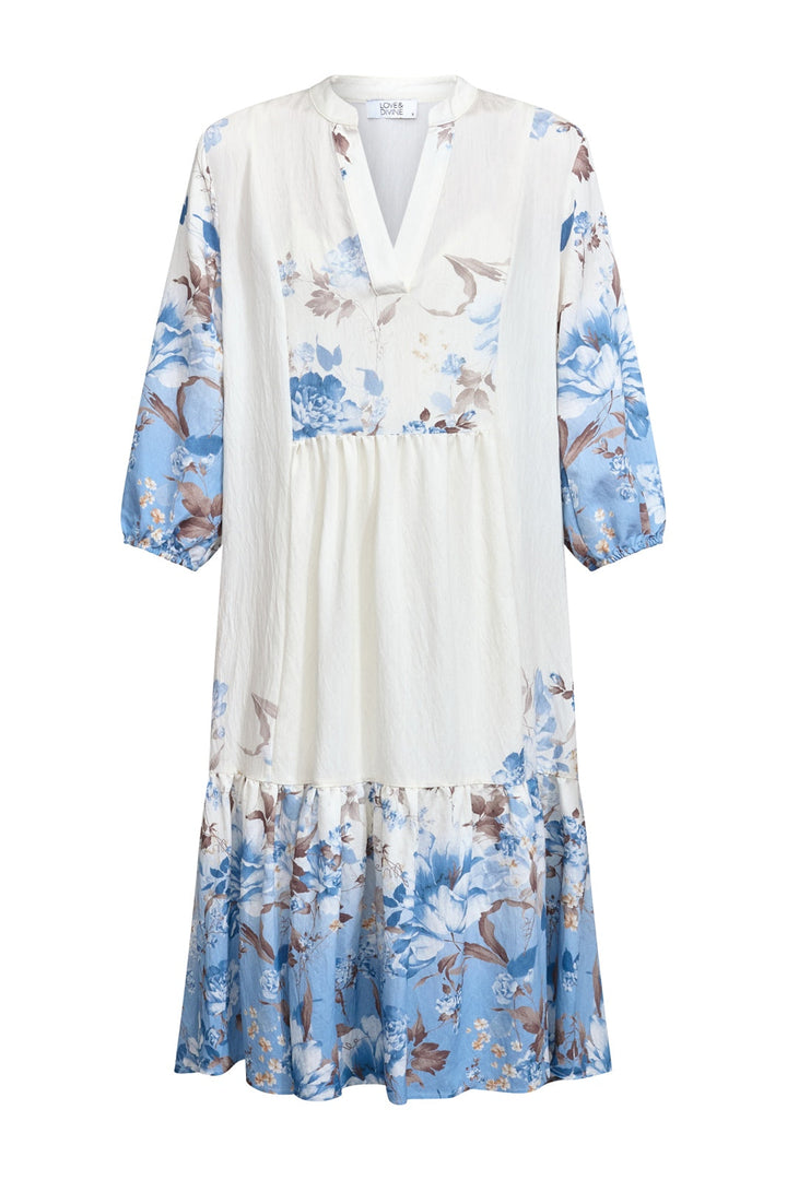 Love & Divine - Love958-10 19855 - 812 - Blue/Brown Flower