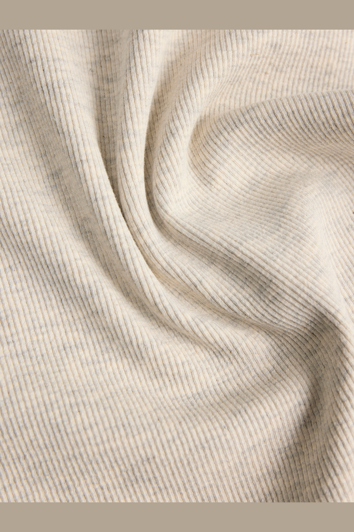 Jjxx - Jxfrida Sl U-Neck Top - 5018836 Oatmeal Melange