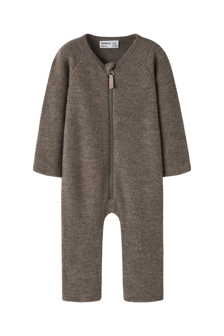 Name It - Nbnwmino Wool Ls Suit - 5079535 Morel