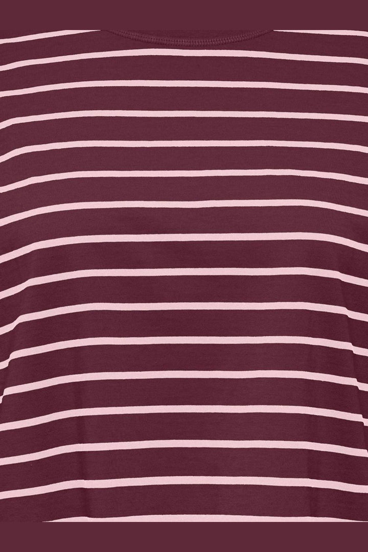 Only - Onlhappy L/S O-Neck Stripe Tee - 5203236 Fig Pale Lilac Lena