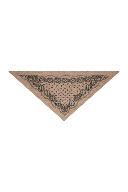 Neo Noir - Ariya Paisley Knit Scarf 171220 - 976 - Beige Melange