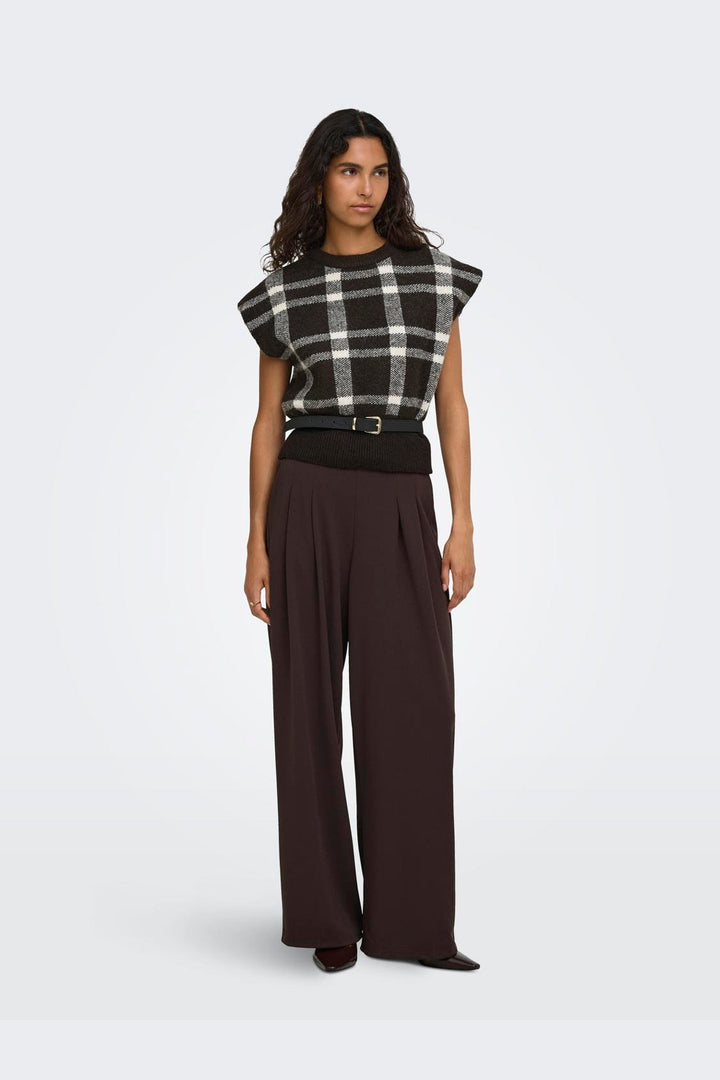 Only - Onlcarla Sl Jq O-Neck Knt - 5152105 Coffee Bean Birch