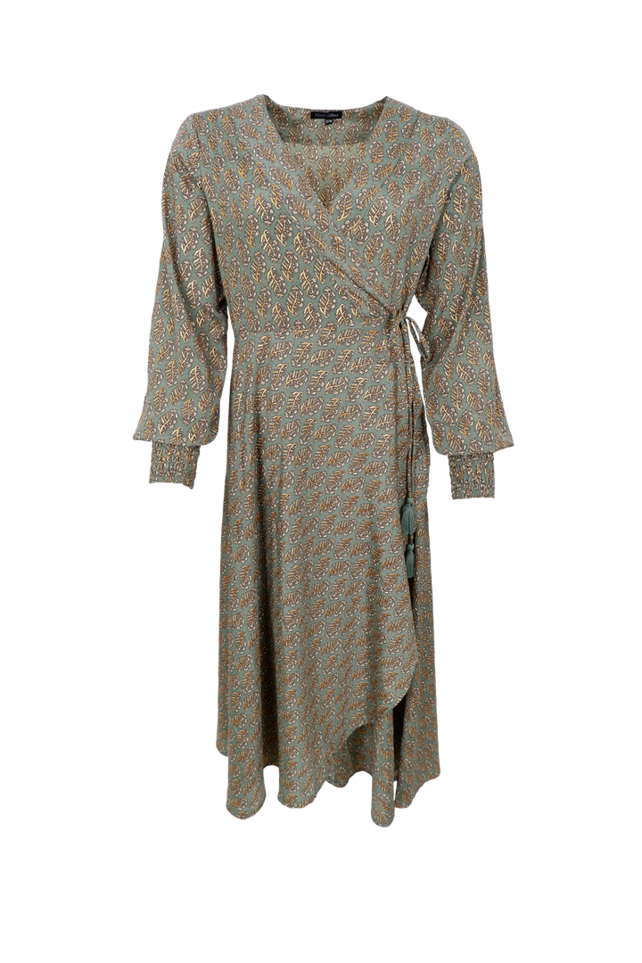 Black Colour - Bcluna Wrap Dress 39212 - Olive Mist