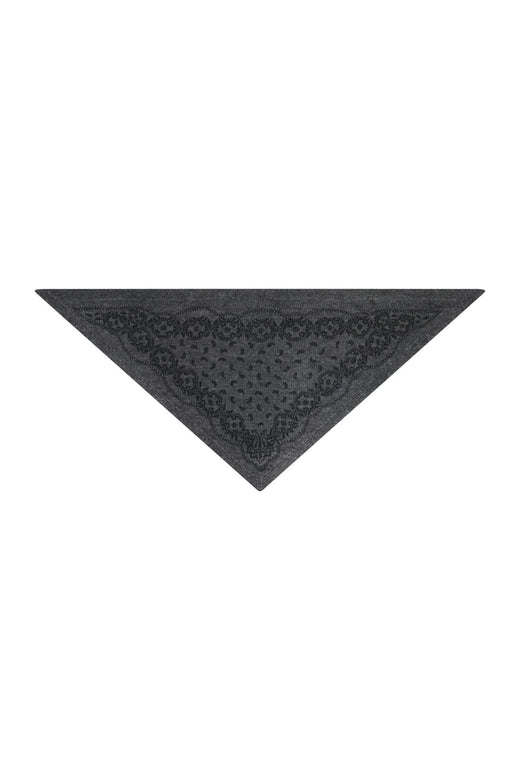 Neo Noir - Ariya Paisley Knit Scarf 171220 - 136 - Antracit Melange