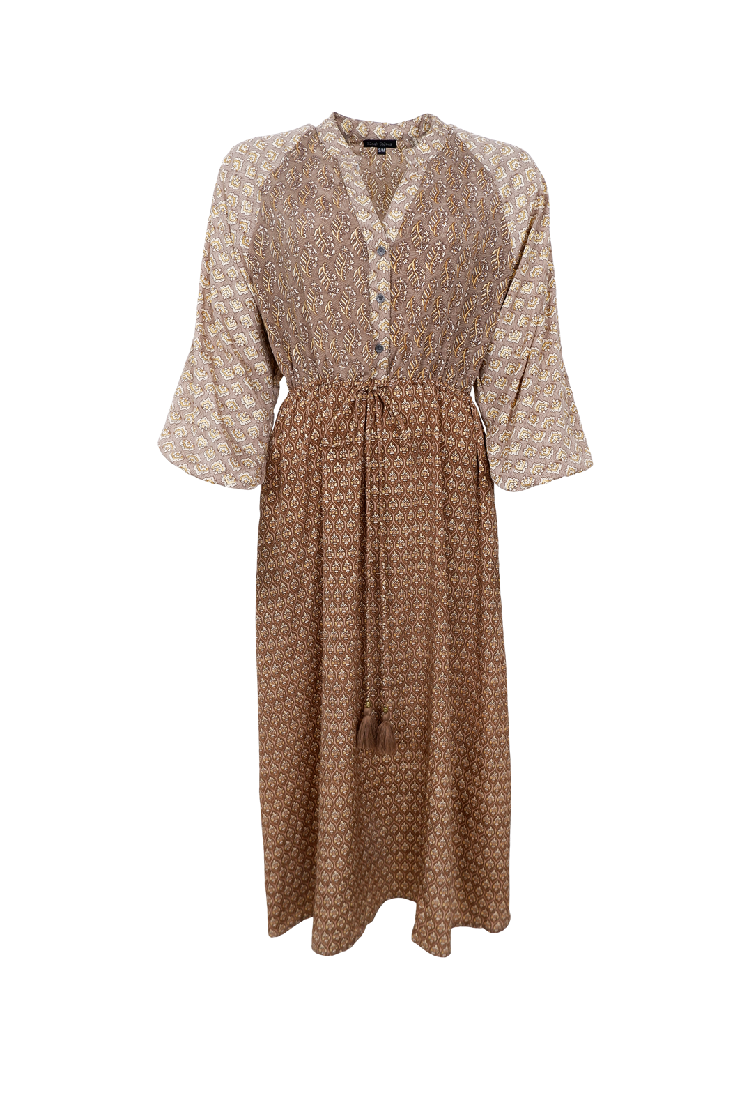 Black Colour - Bcluna Raglan Dress 39229 - Nougat Multi