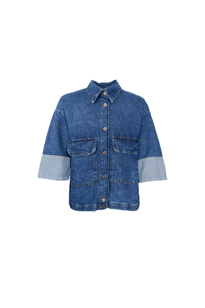 Black Colour - Bcizzy Denim Jacket 41065 - Mid Blue