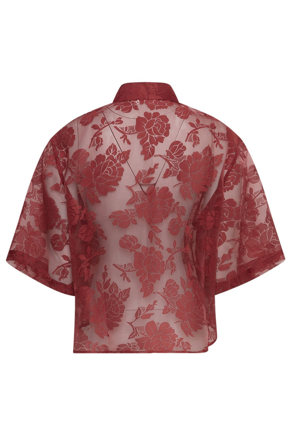 Moss Copenhagen - Mschlettiche 3/4 Shirt 19356 - Syrah