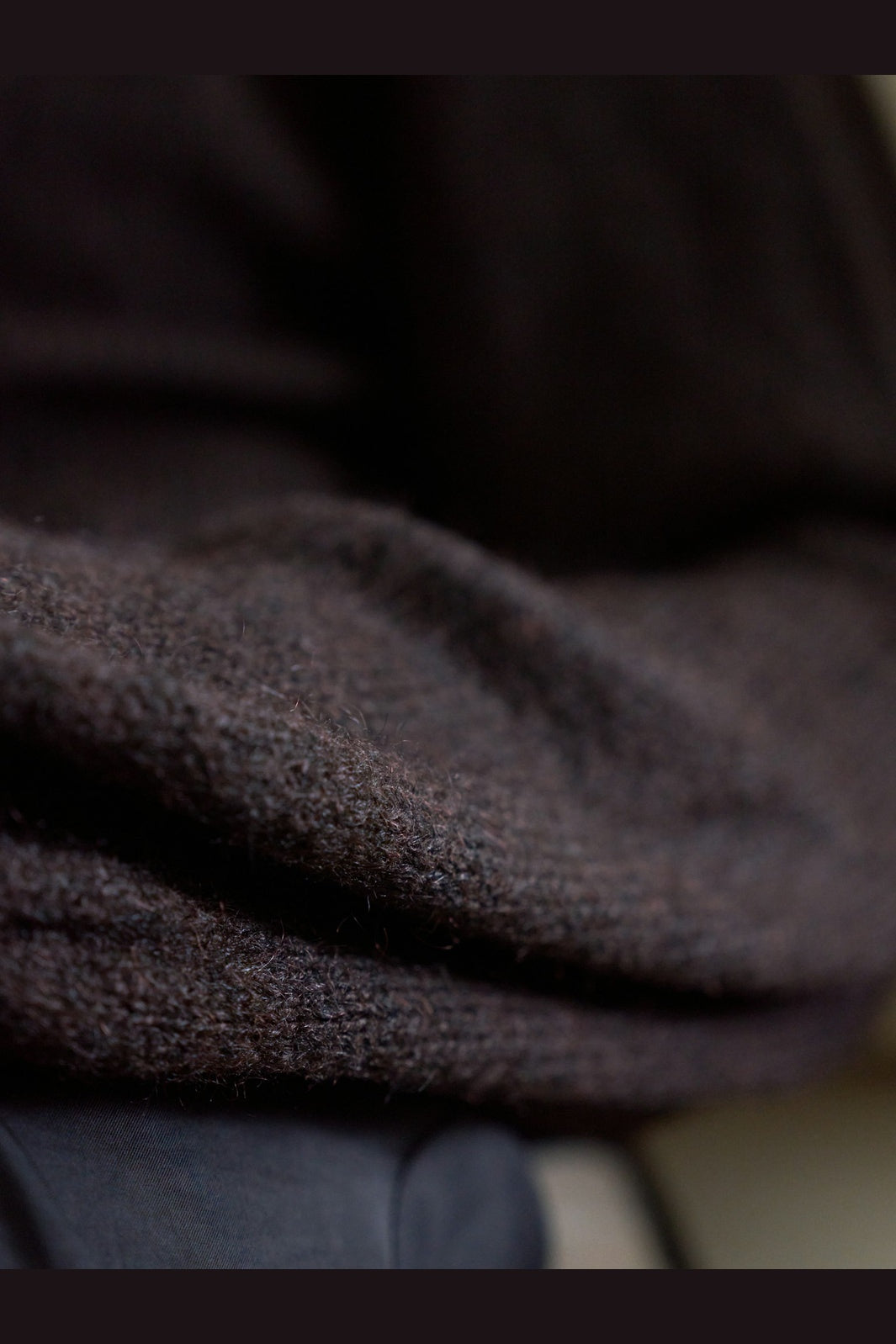 Neo Noir - Gio Fluffy Knit Cardigan 168524 - 676 - Dark Brown