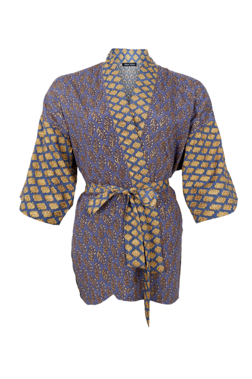 Black Colour - Bcluna Short Kimono 39149 - Blue Passion