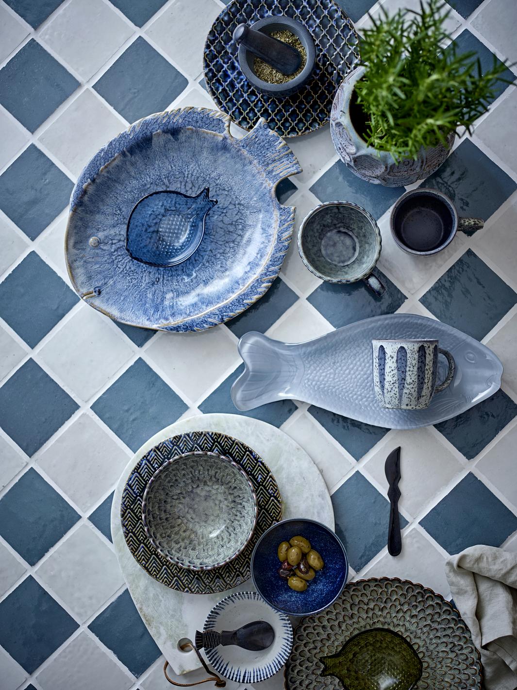 Bloomingville - Yuta Skål, Multifarvet, Glas 82068722 - Multi