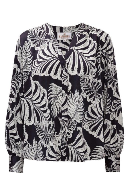 Karmamia - Amelia Shirt 2373 - Navy Palm