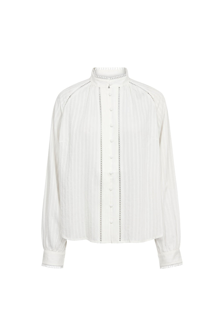 Co´Couture - Sennecc Lace Shirt 500551 - 10001 - White
