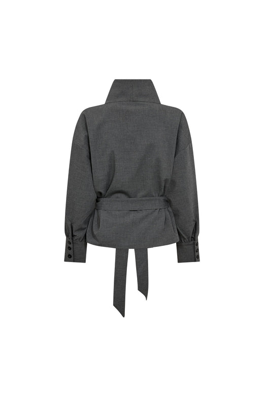 Co´Couture - Priscillacc Funnel Neck Blouse 500822 - 65003 - Mid Grey
