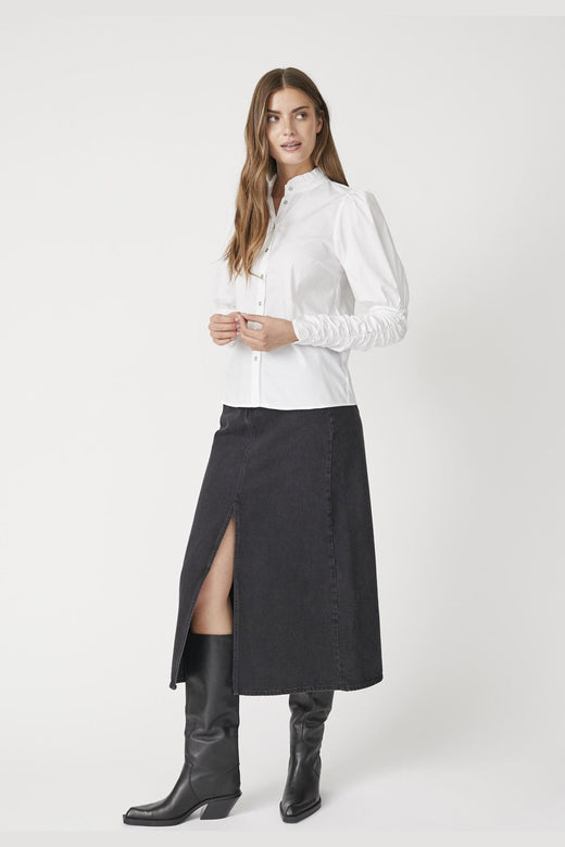 Co´Couture - 34042 Vikacc Slit Denim Skirt 505953 - 00000 - Black