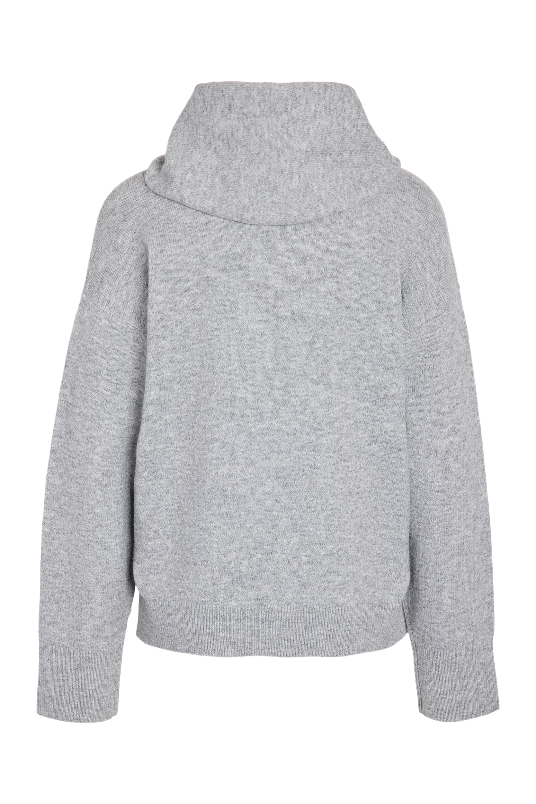 Noisy May - Nmsabrina L/S O-Neck Scarf Knit Top - 5263383 Medium Grey Melange