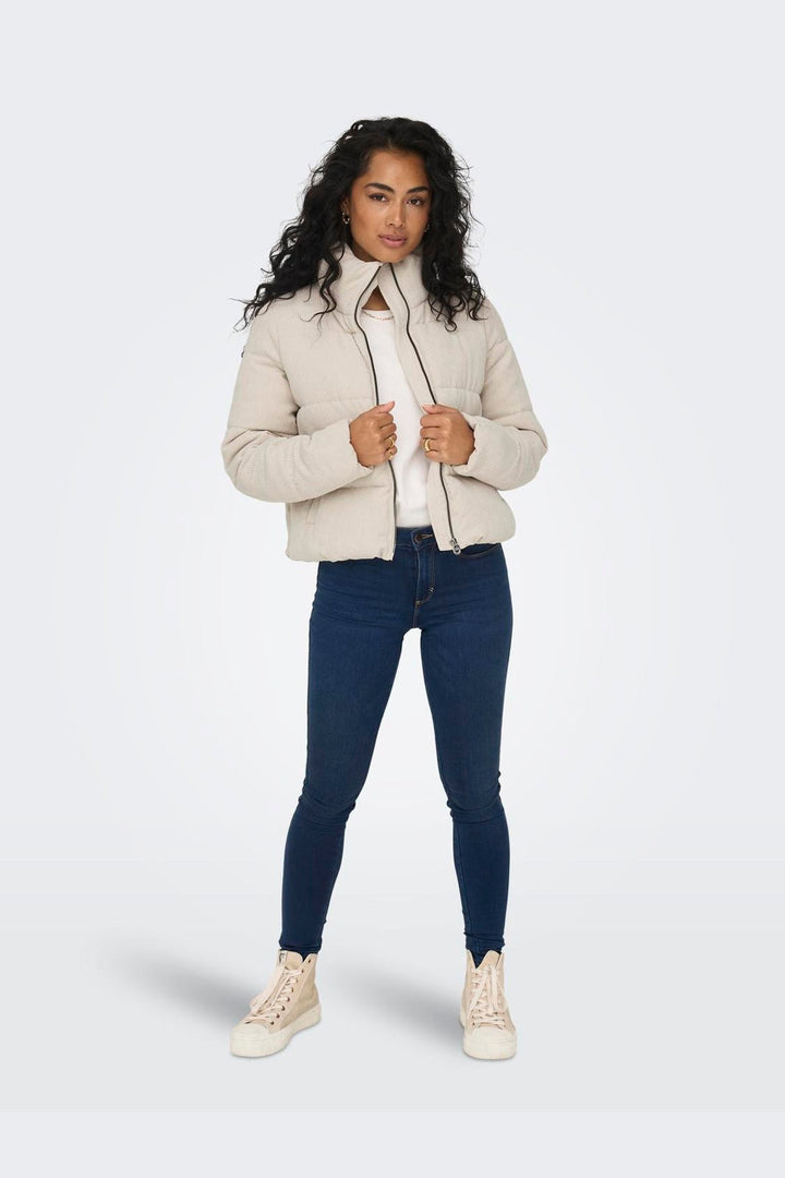 Only - Onlnewdolly Corduroy Puffer - 4327358 Moonstruck Big Corduroy Pattern