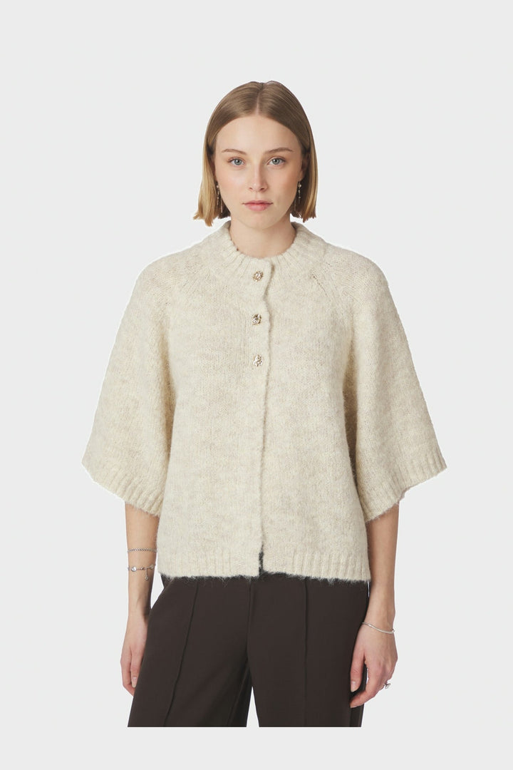 Neo Noir - Benuta Fluffy Knit Cardigan 165816 - 124 - Ivory