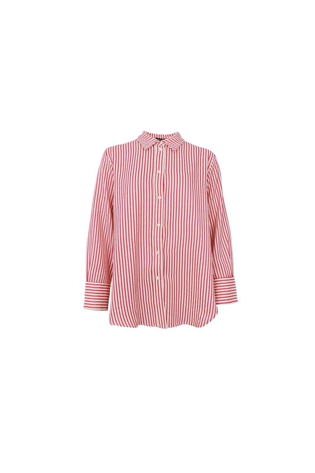 Black Colour - Bcstarry Strass Shirt 41074 - Red