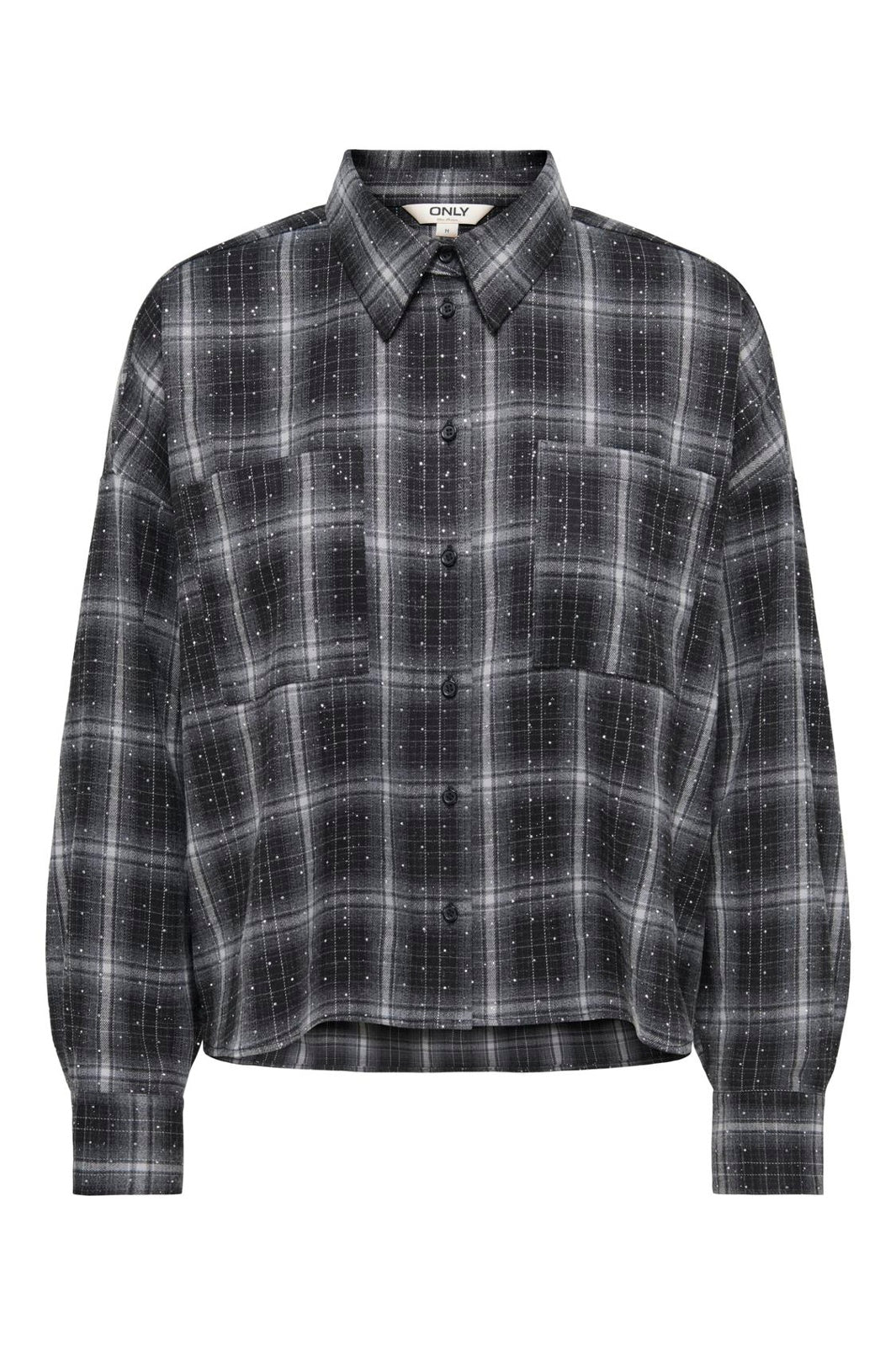 Only - Onlilston Ls Glitter Detail Shirt - 5116396 Black W. Embellishment