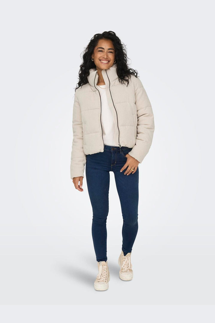 Only - Onlnewdolly Corduroy Puffer - 4327358 Moonstruck Big Corduroy Pattern