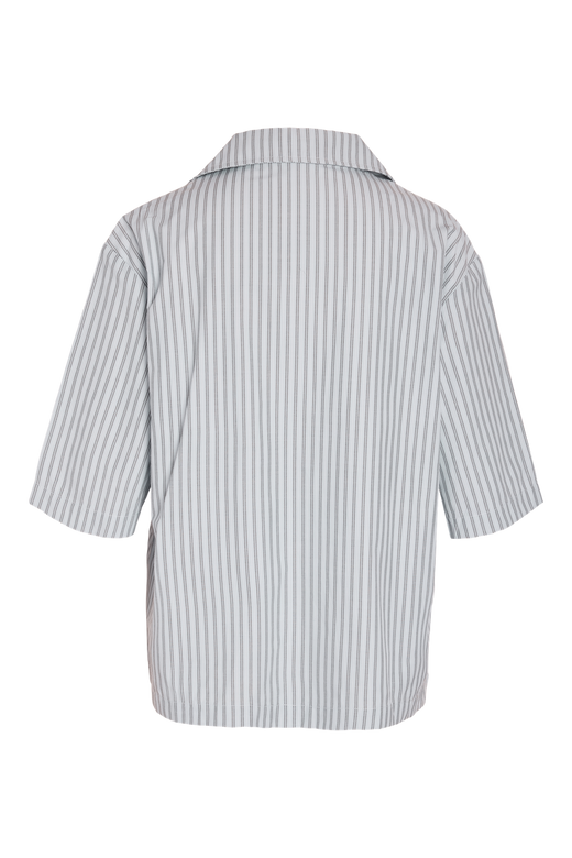 Noisy May - Nmfrida 2/4 Stripe Button Shirt - 5191108 Blue Bell Grey