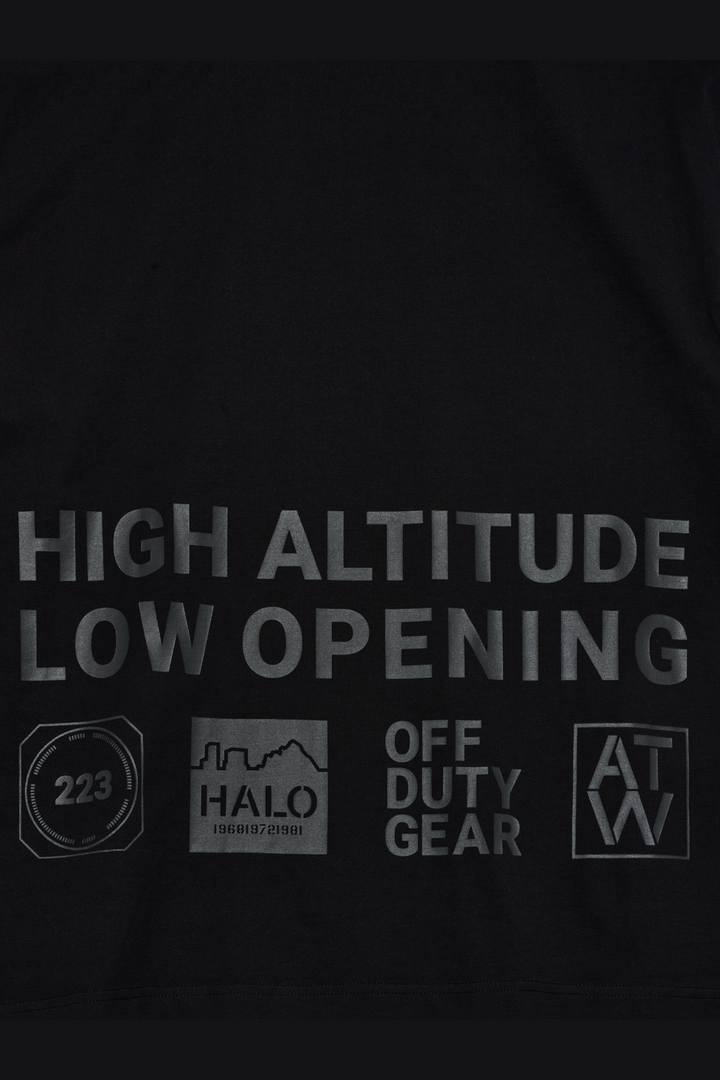 Halo - Graphic Boxy T-Shirt 230418 - 2396 - Black/Raven