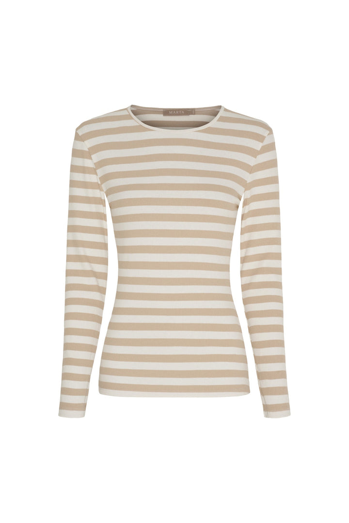 Marta Du Chateau - Mdcbegonia Ls Tee 7702 - Beige