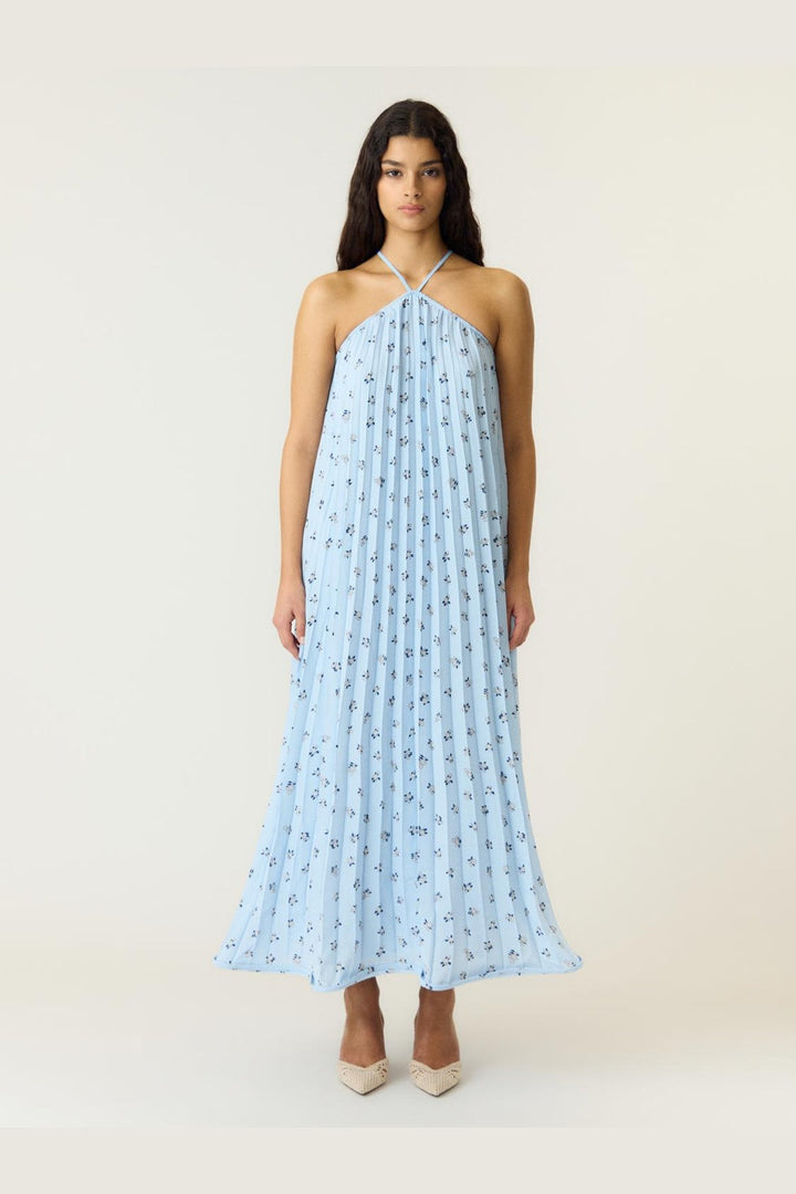 YAS - Yassvea Halterneck Maxi Dress - 5132925 Skyway Svea Print