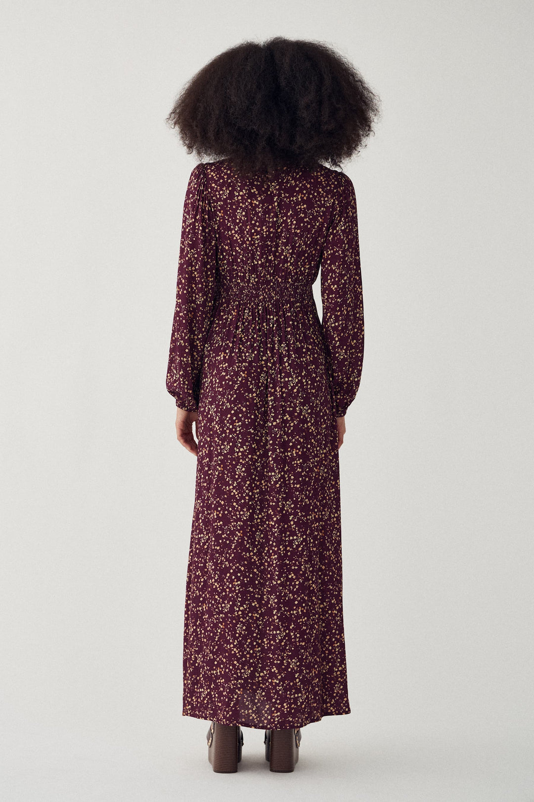 Noella - N-Lilith Maxi Dress 16430001 - 1518 - Donata Winetasting Print