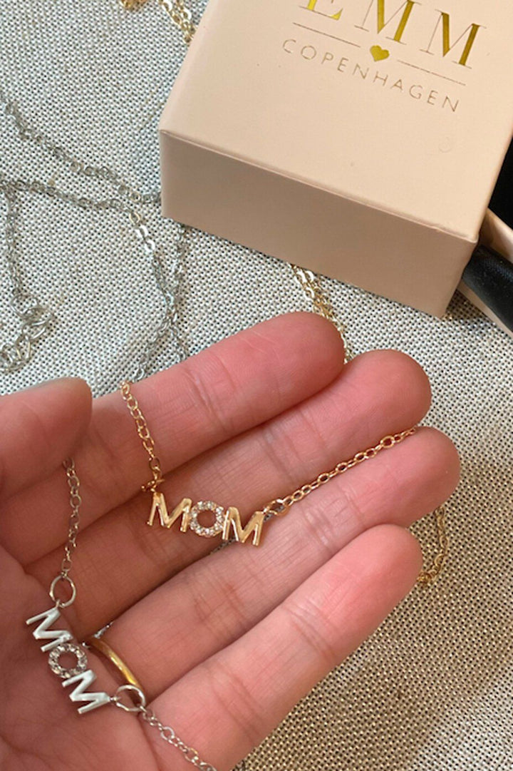 EMM Copenhagen - MOM Necklace W. Zicron Stone - Gold Halskæder 