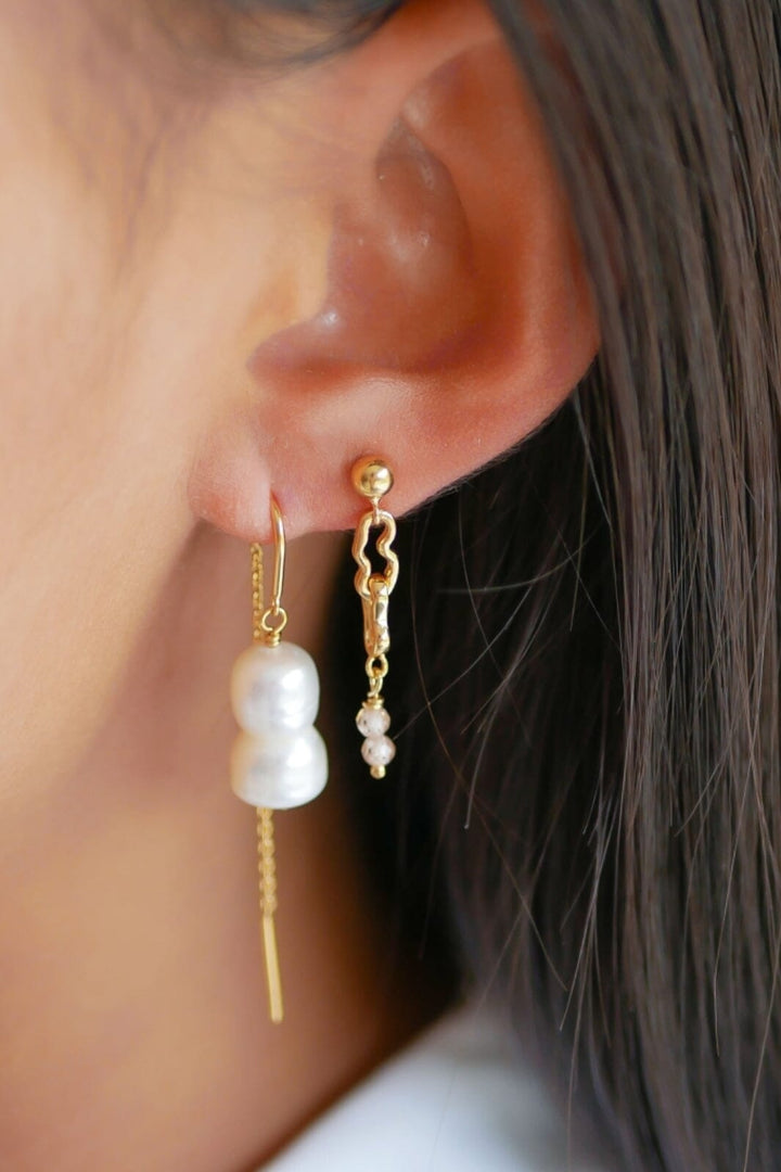 Enamel Copenhagen - Earring, Lillian - Peach Øreringe 