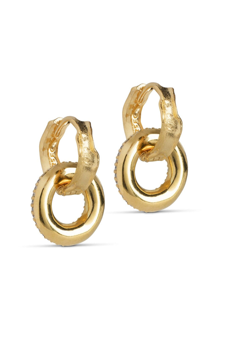 Enamel Copenhagen - Hoops, Celin - Clear Cz Øreringe 