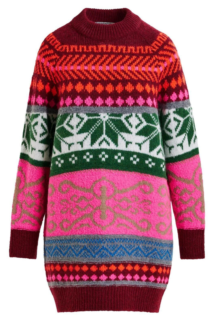 Essentiel Antwerp - Icon Jacquard Knit Dressicon - Combo1 Off White Kjoler 