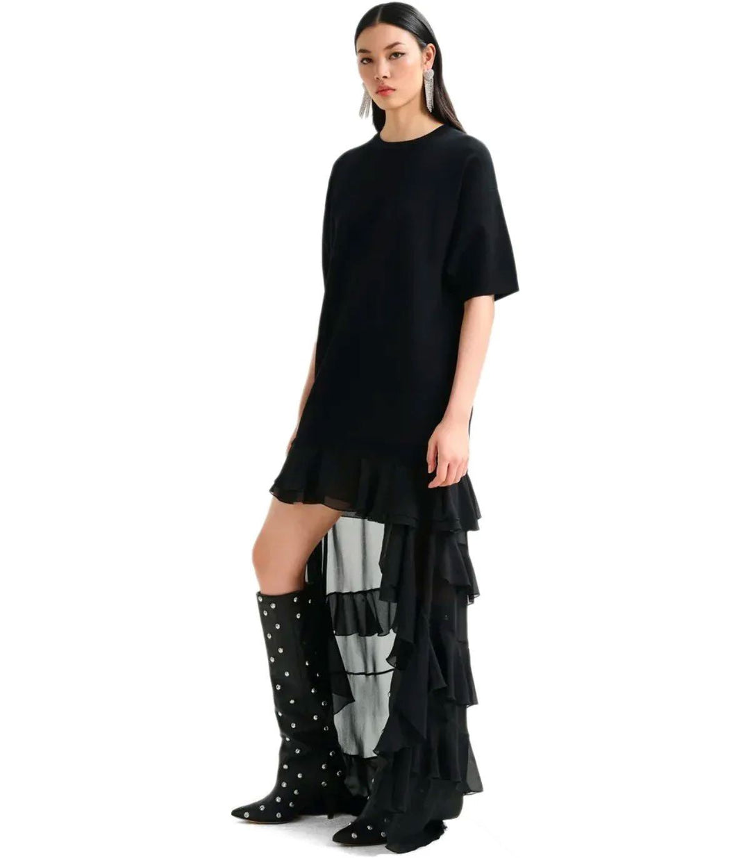 Essentiel Antwerp - Imaille Knitted Dressimaille - Black Kjoler 