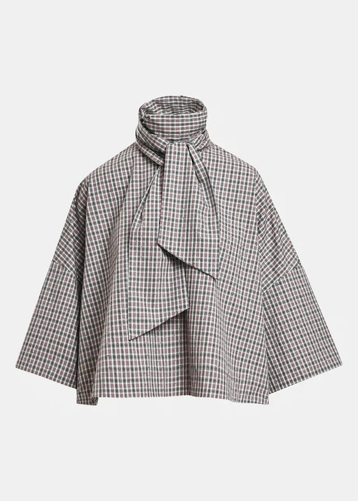 Essentiel Antwerp - Kefir Pussy Bow Tie Top - K1fs Combo1 Firestarter Bluser 