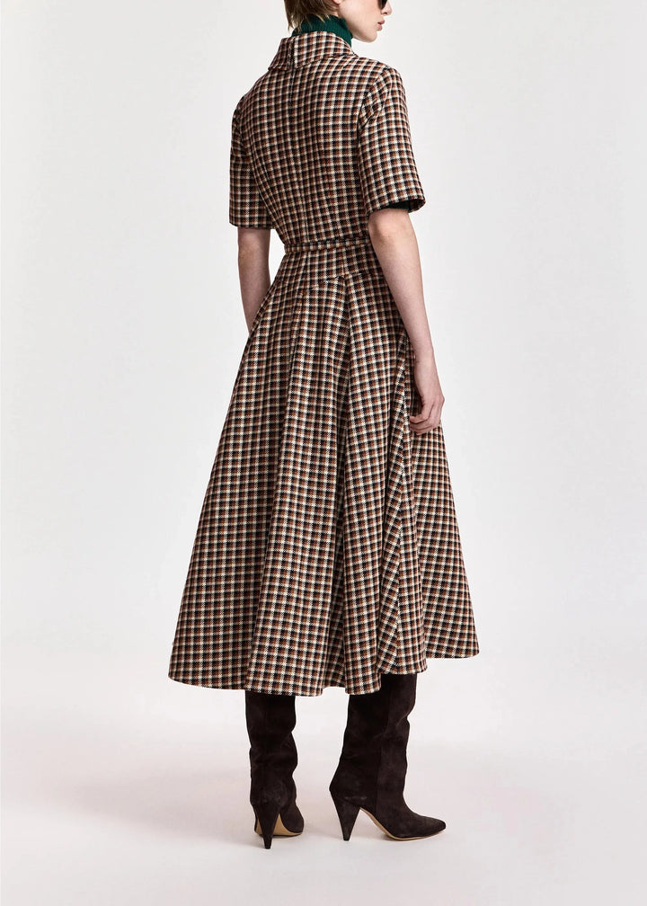 Essentiel Antwerp - Kin Fitted Shirt Dress - K1bw Combo1 Brown Sugar Kjoler 