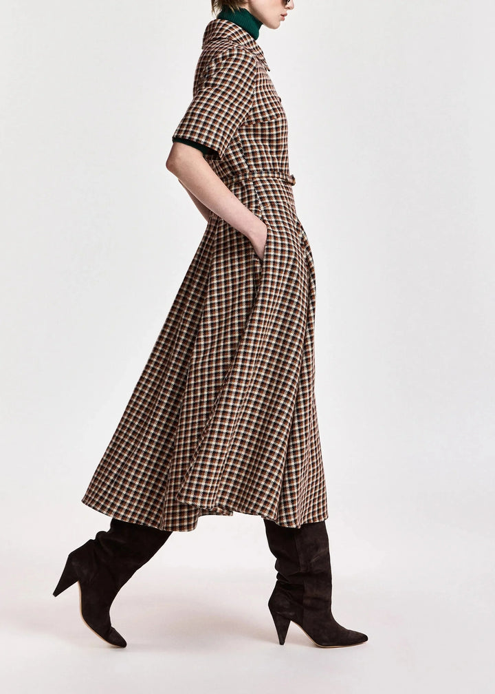 Essentiel Antwerp - Kin Fitted Shirt Dress - K1bw Combo1 Brown Sugar Kjoler 