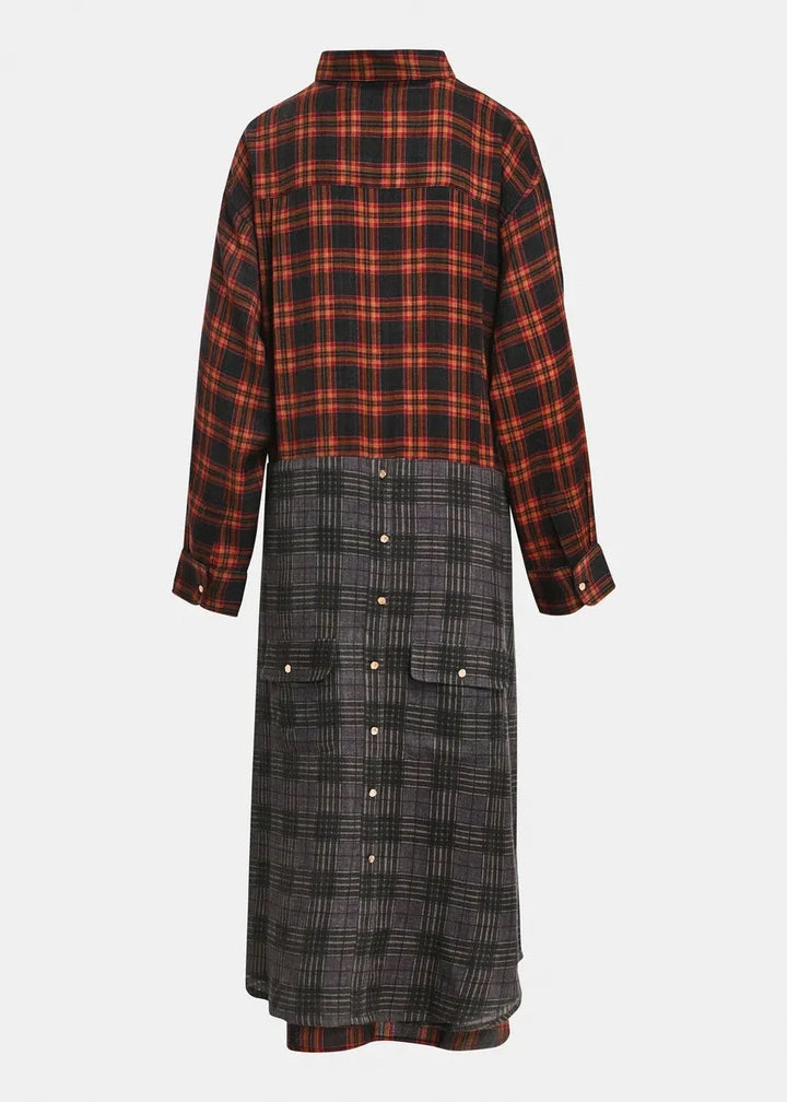 Essentiel Antwerp - Kristin Tie Waist Shirt Dress - K1fs Combo1 Firestarter 