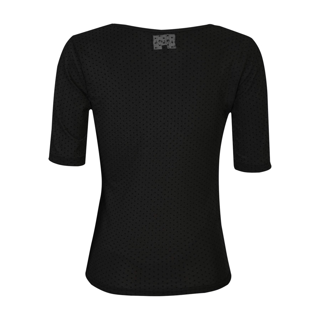 Liberte - Mesh Ss Tshirt, Dot 22011 - Black