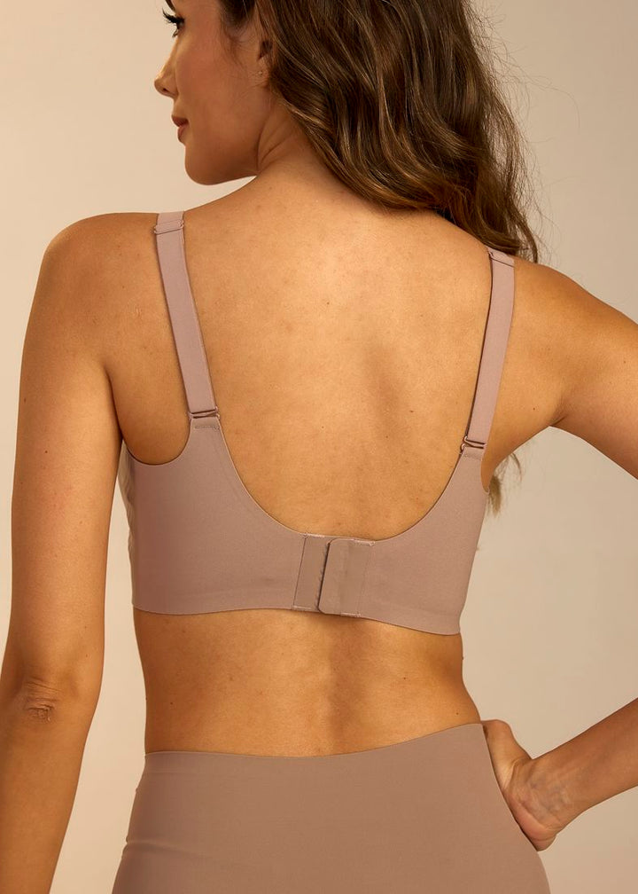 Femifemme - Flexicomfort V2. BøJlefri Bh - Soft Mocha BH 