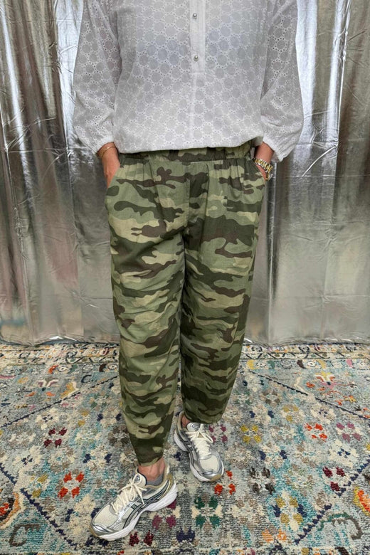 Black Colour - Bcabbie Barrel Pant 40977 - Camouflage