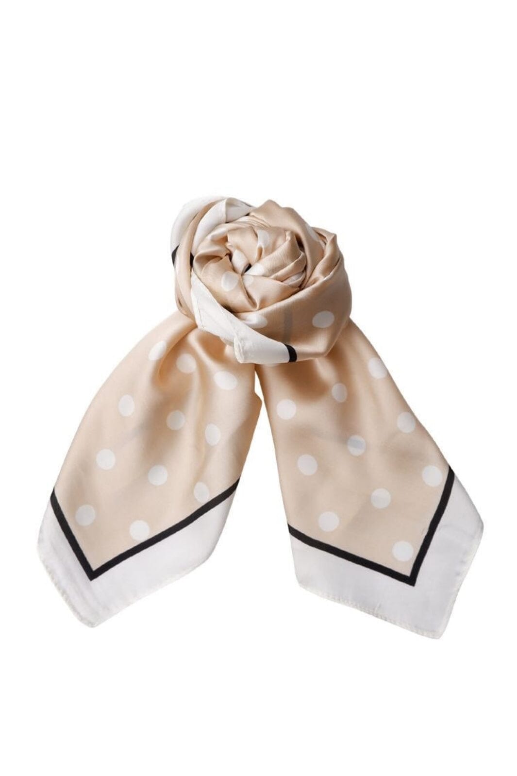 Forudbestilling - Black Colour - Bcdani Mini Scarves 3626 - Beige Dot